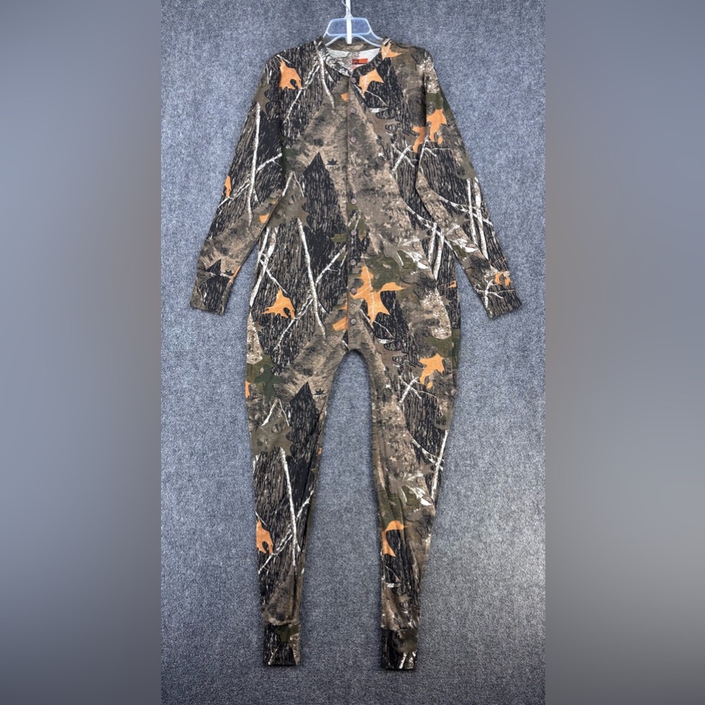 Canyon Guide Men’s Hunting Camo Bodysuit Base Layer Size Large Gorpcore
